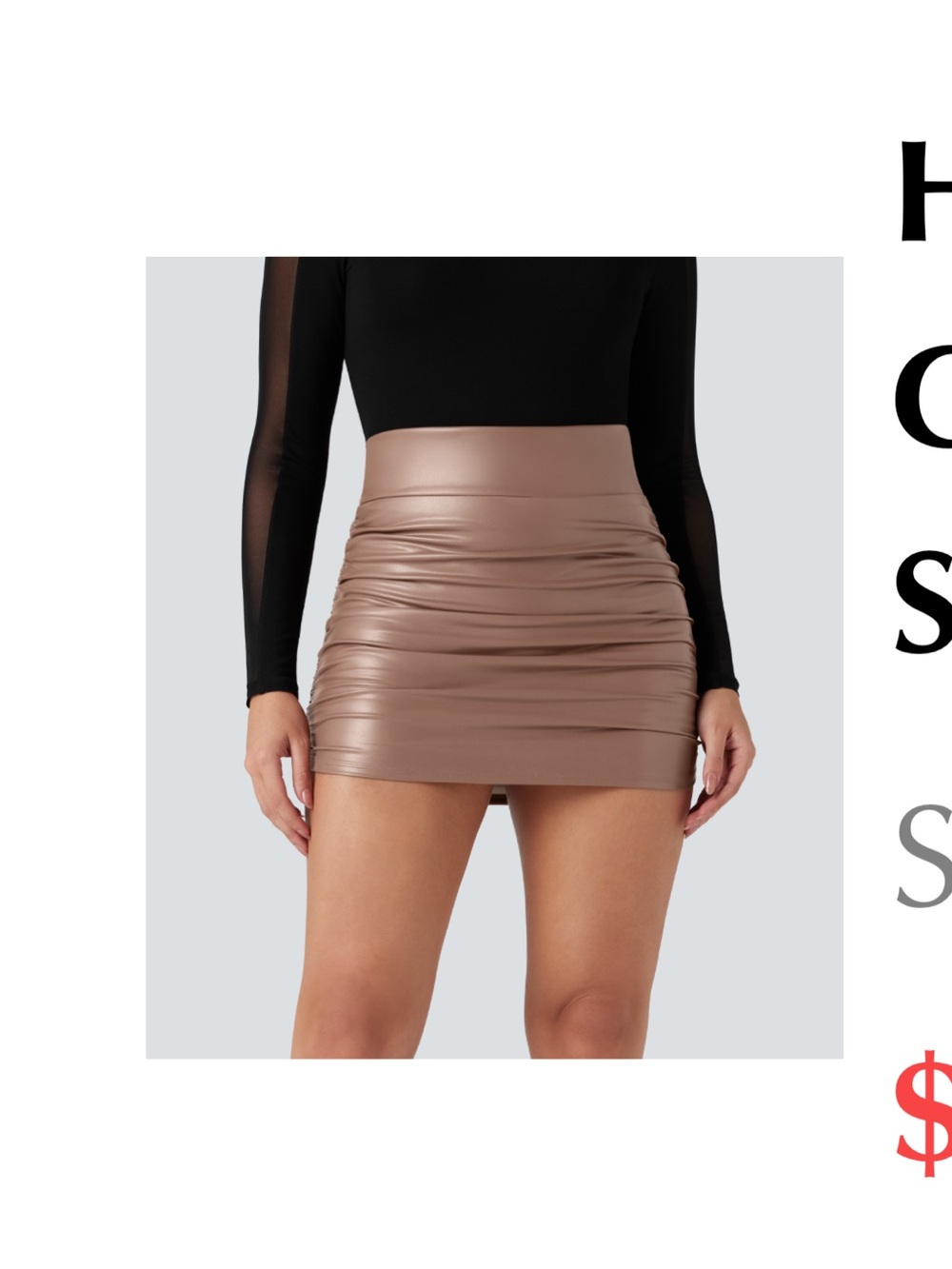 Halara High-Waisted Skirt; Built-In Shorts